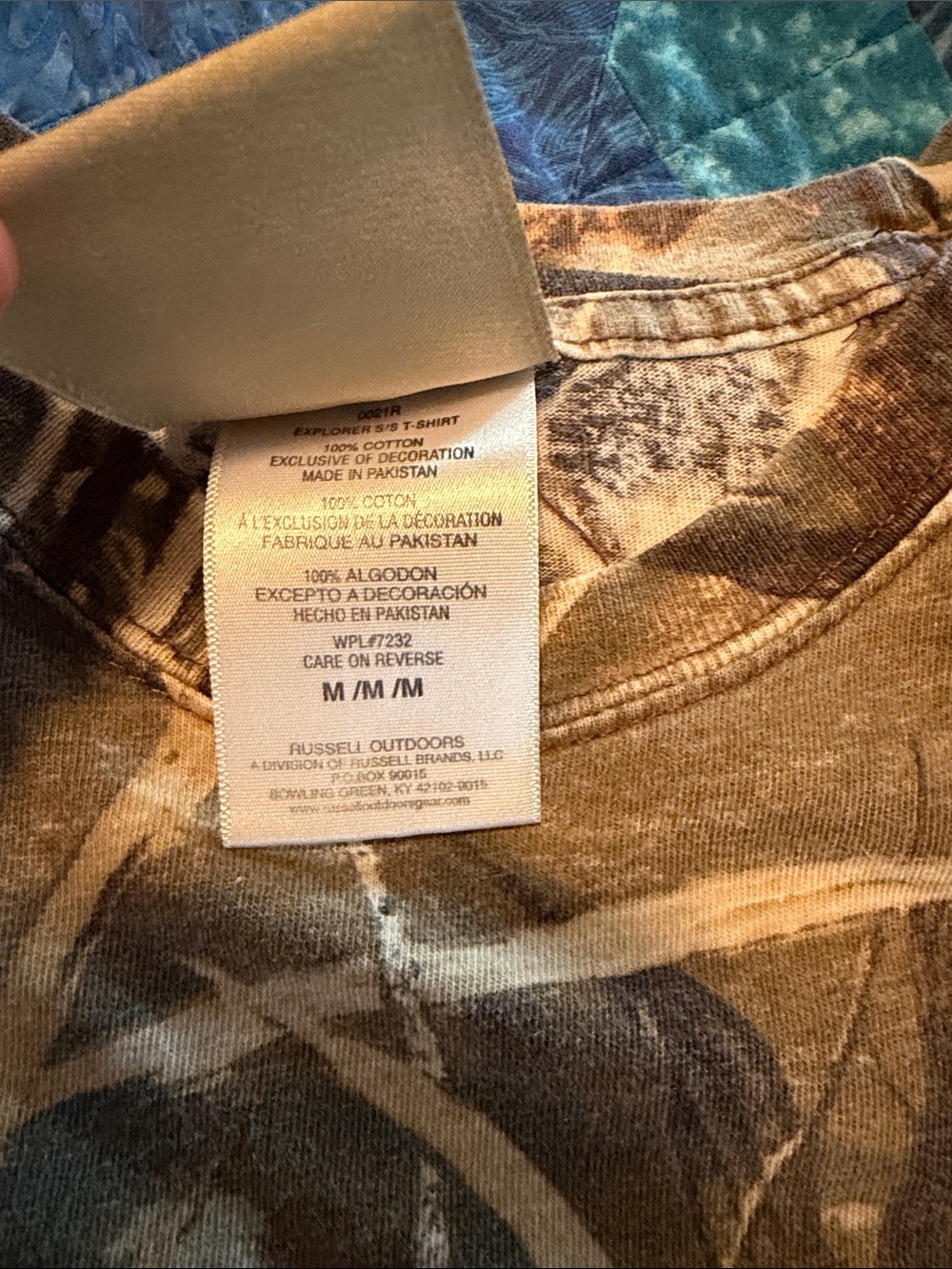 Russell Outdoors Realtree Camo Pocket Tee - Brown/Green/Black - Picture 4 of 4